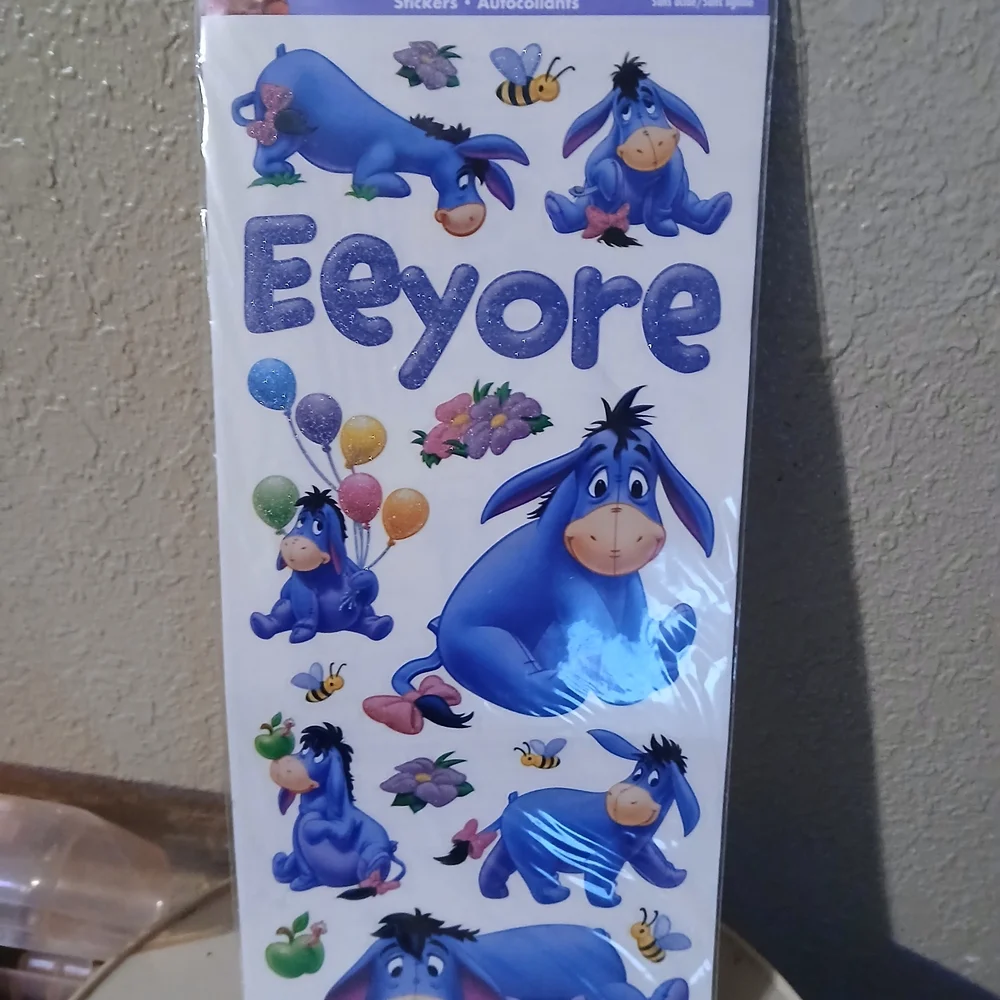 Eeyore Blue Character Stickers